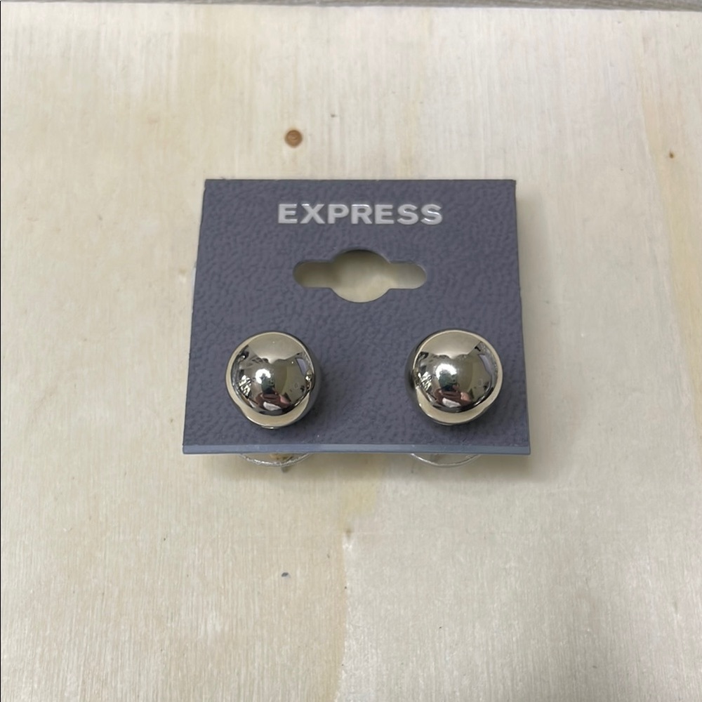 NWT Express silver tone earrings
